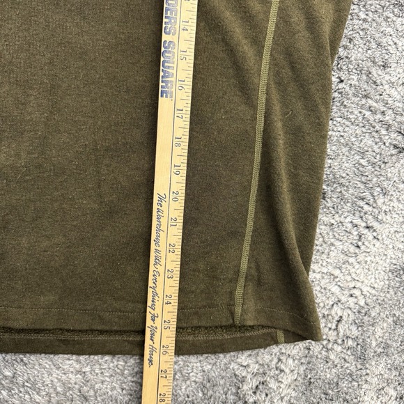 Kuhl Sweater Mens Large Green Kashmira Revel Fleece 1/4 Zip Pullover Shirt - Picture 7 of 9